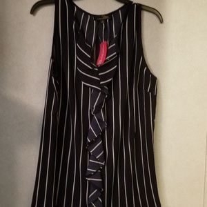 Navy and white strip top NWT sz 1X